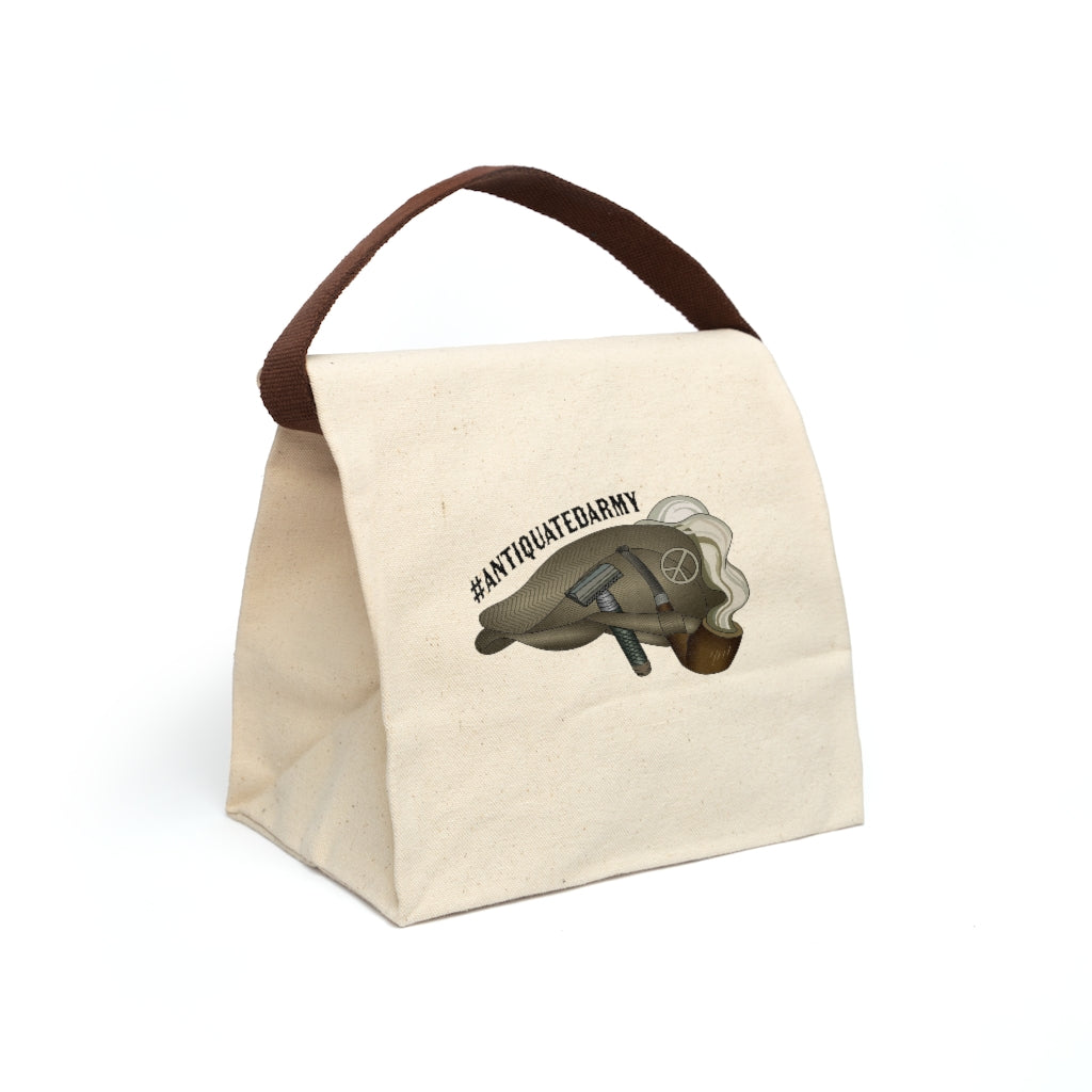 Antiquated Army Canvas Bag With Strap