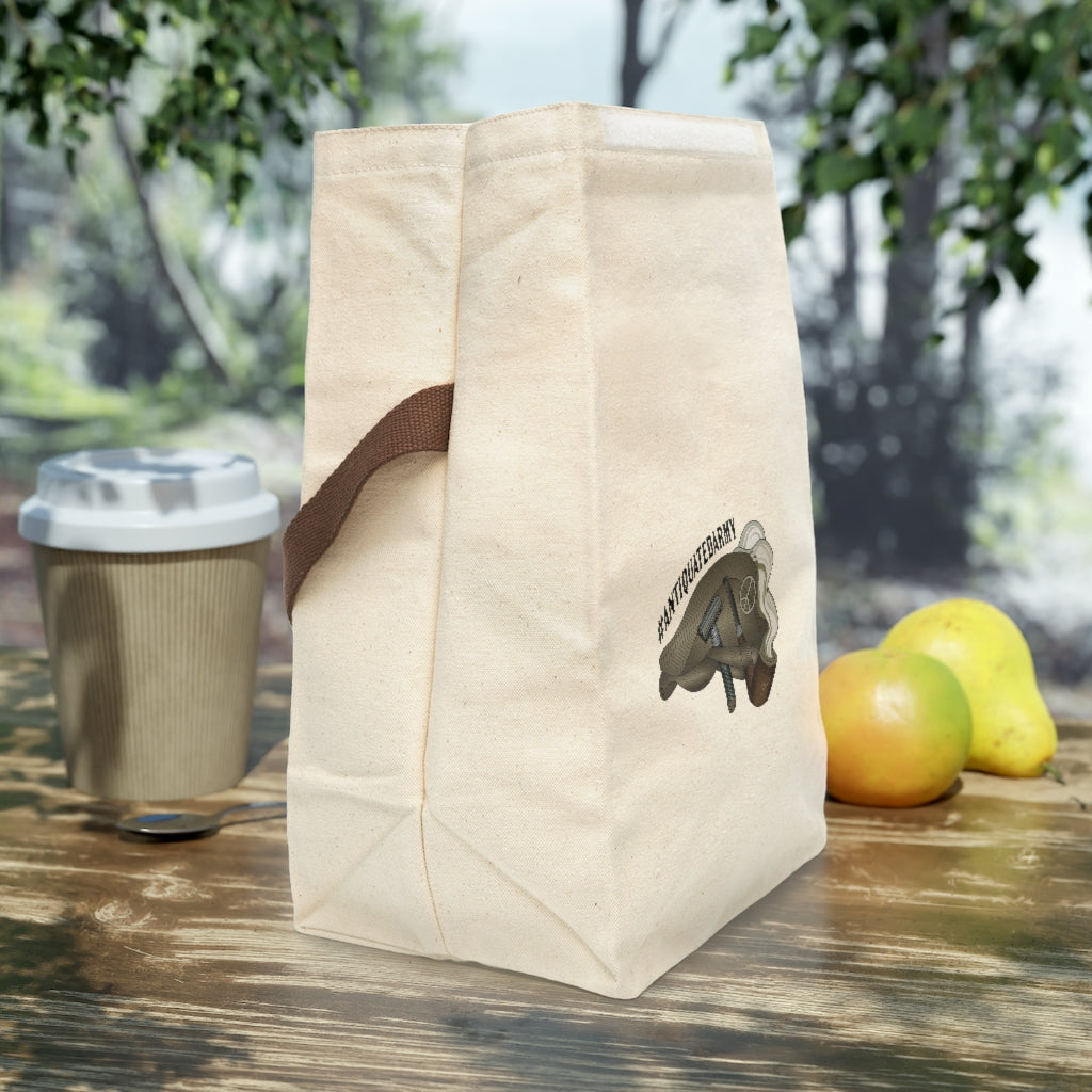 Antiquated Army Canvas Bag With Strap