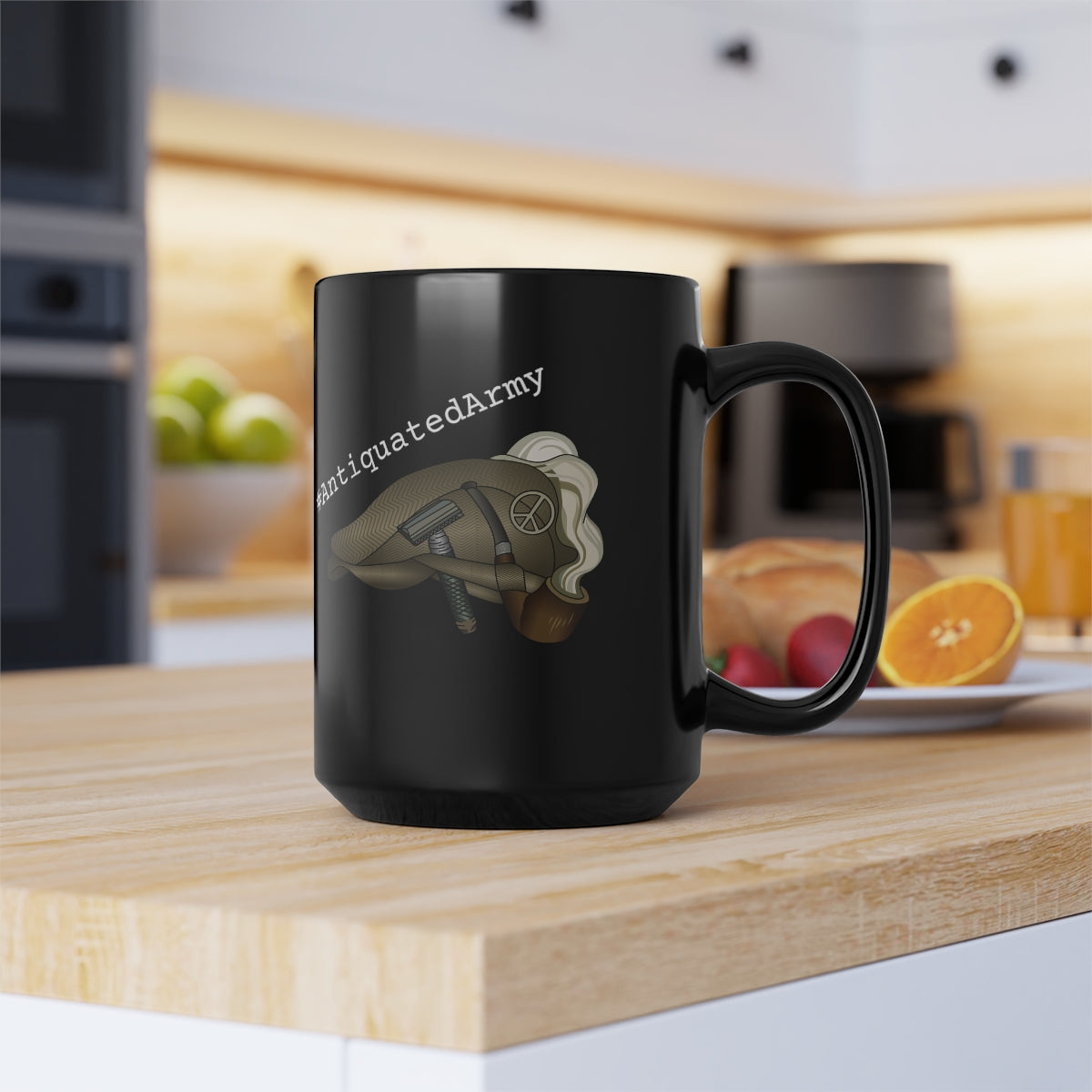 Antiquated Army Coffee Mug, 15oz