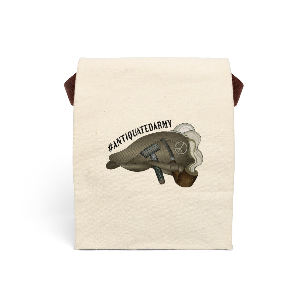 Antiquated Army Canvas Bag With Strap